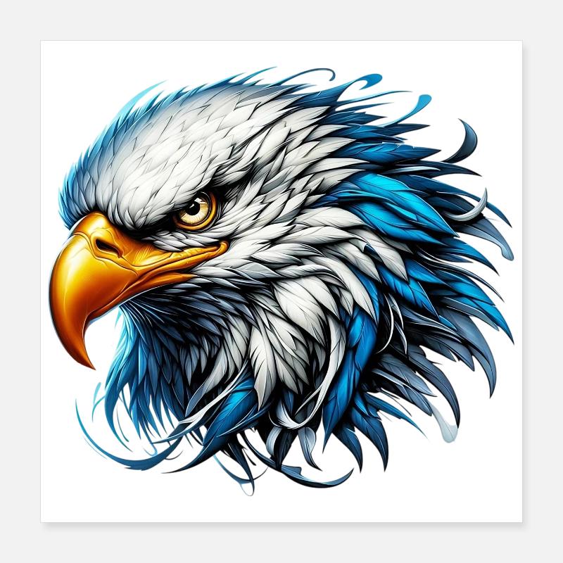 Eagle Poster 16" x 16" (40x40 cm)