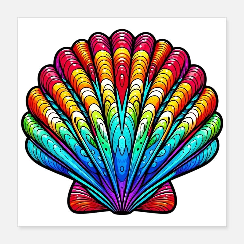 Shell Poster 16" x 16" (40x40 cm)