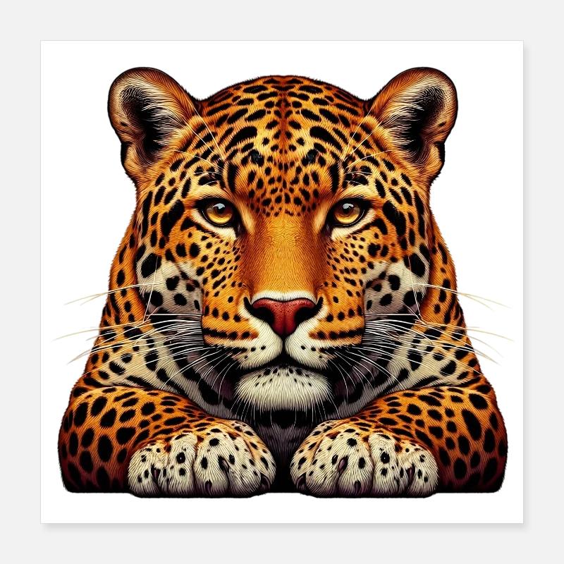 Leopard Poster 40x40 cm