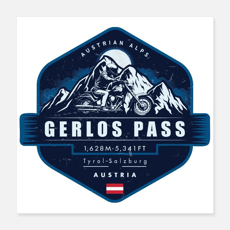 Gerlos Pass , Austrian Alps, Austria Poster 16" x 16" (40x40 cm)