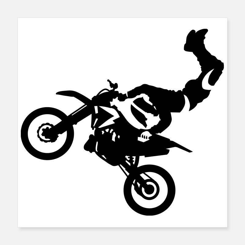 Motocross Poster 40 x 40 cm