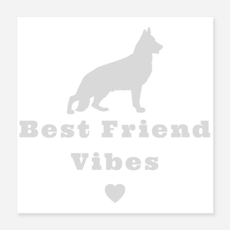 German shepherd dog Poster 40x40 cm