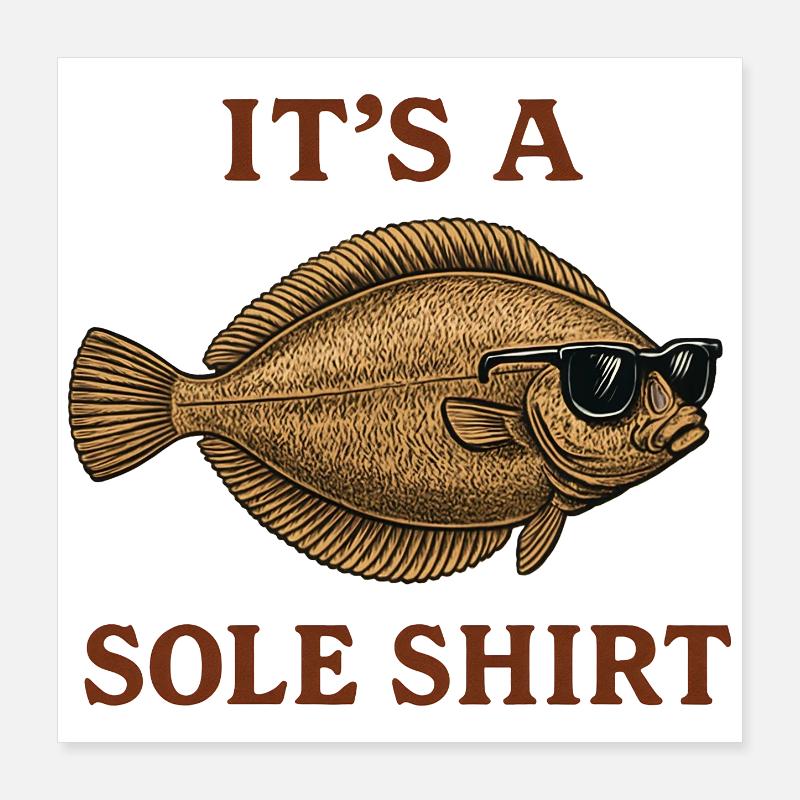 C'est une chemise unique. Poster 40 x 40 cm