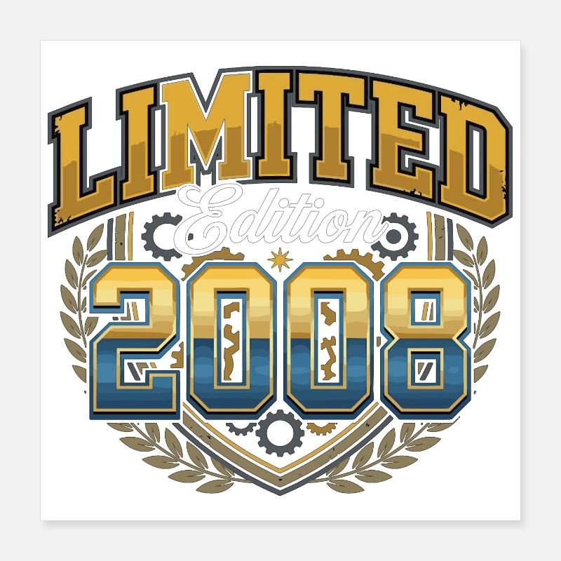 Édition limitée anniversaire 2008 Poster 40 x 40 cm