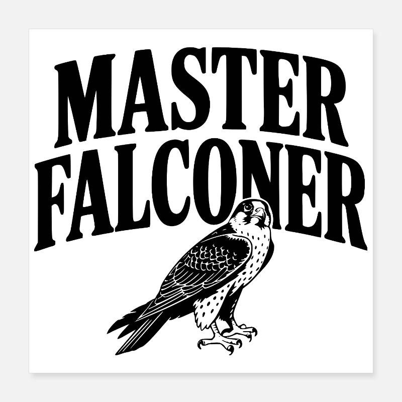 Master Falconer Poster 16" x 16" (40x40 cm)