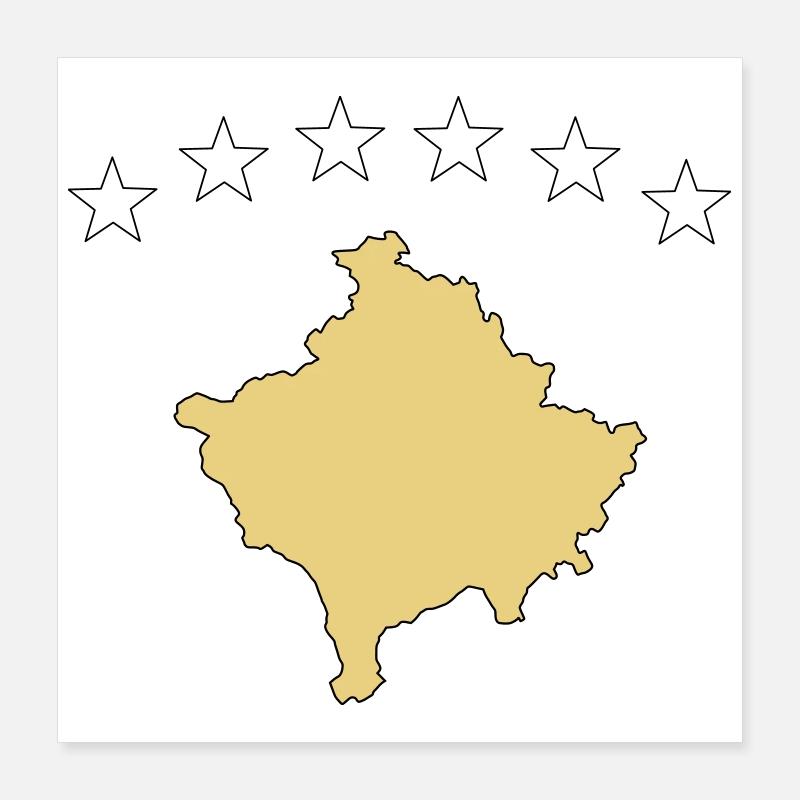 kosovo Poster 40x40 cm