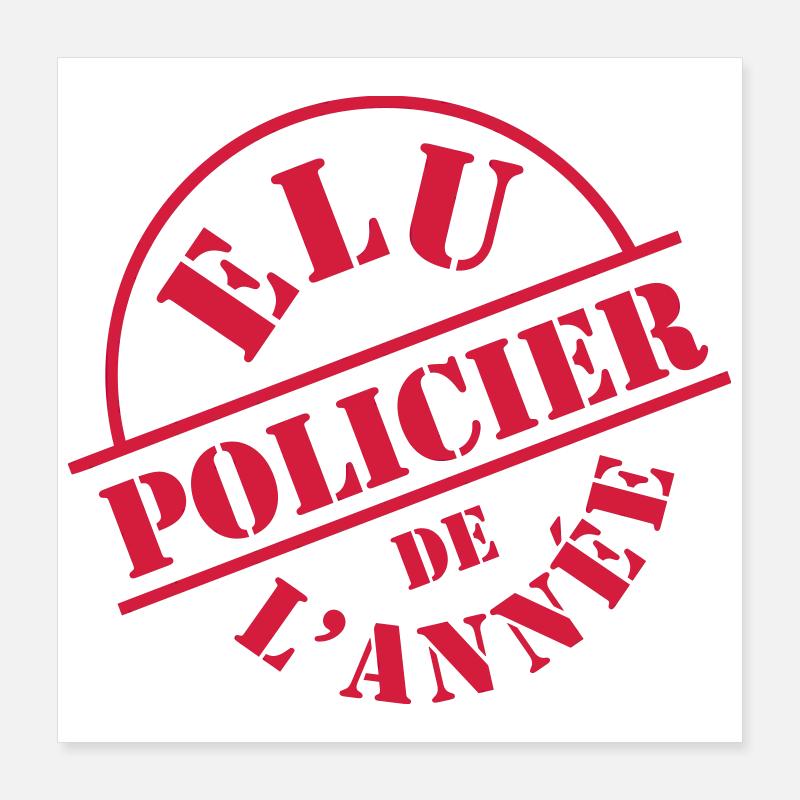Police Poster 40 x 40 cm