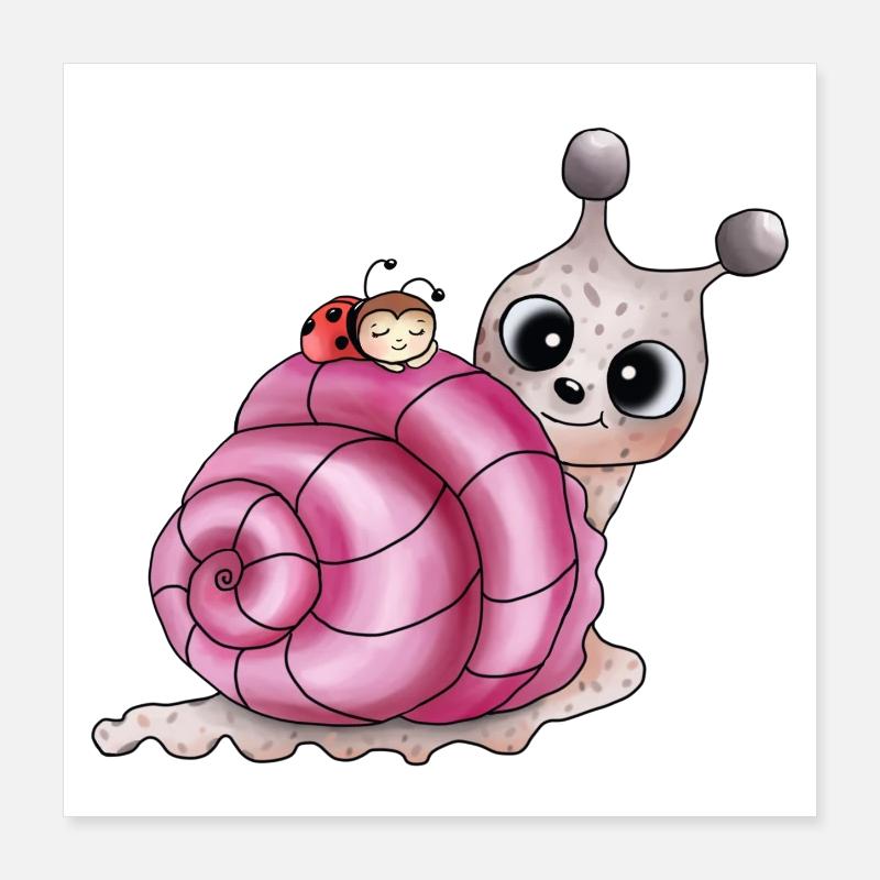 shell pink Poster 16" x 16" (40x40 cm)