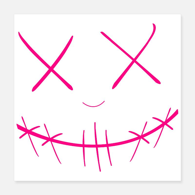 Gesicht Poster 40x40 cm