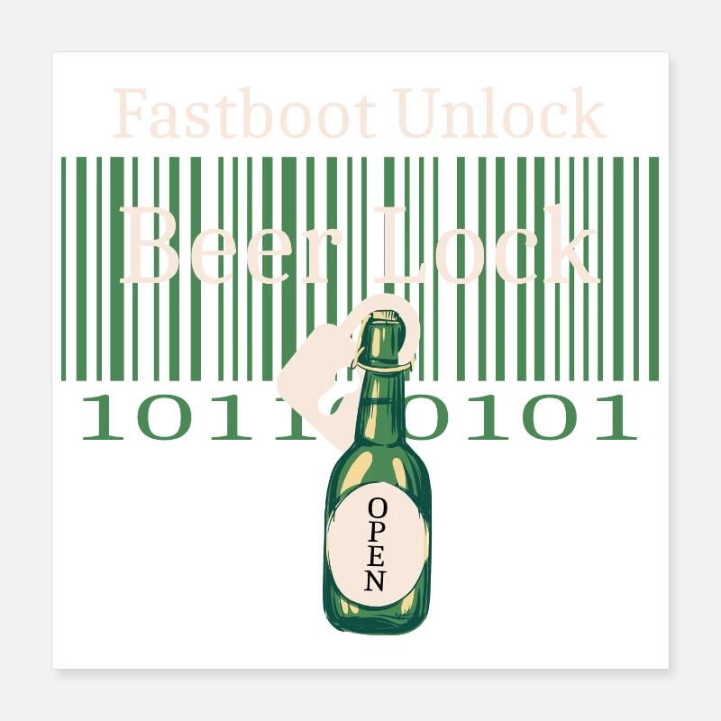 Hacker Bier Schloss Poster 40x40 cm