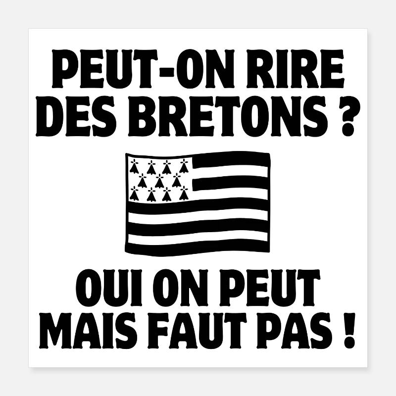 Bretagne, Bretons, Breton, celte Poster 40 x 40 cm