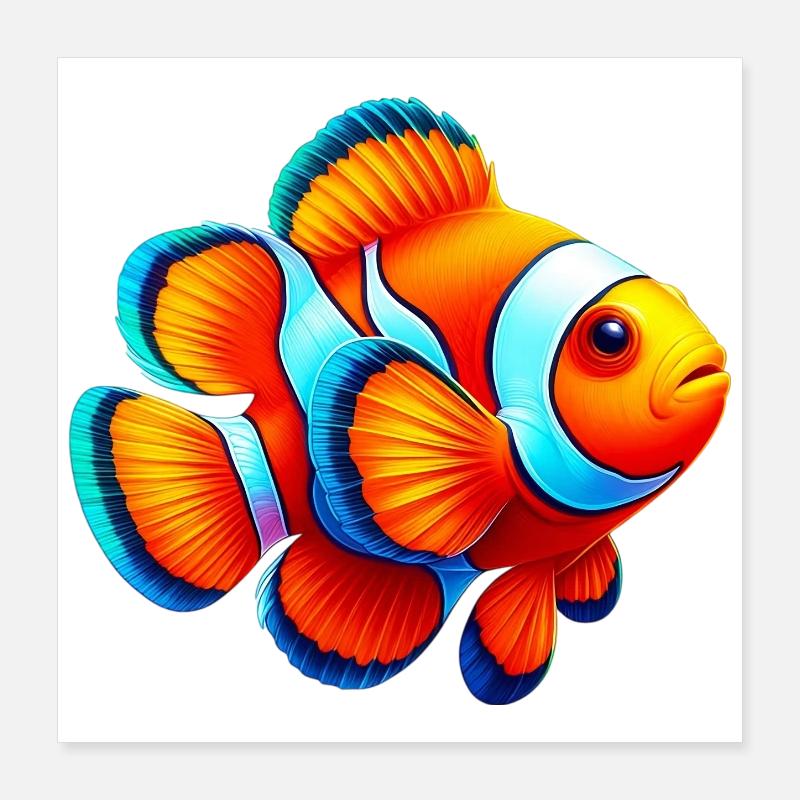 Clownfische Poster 40x40 cm