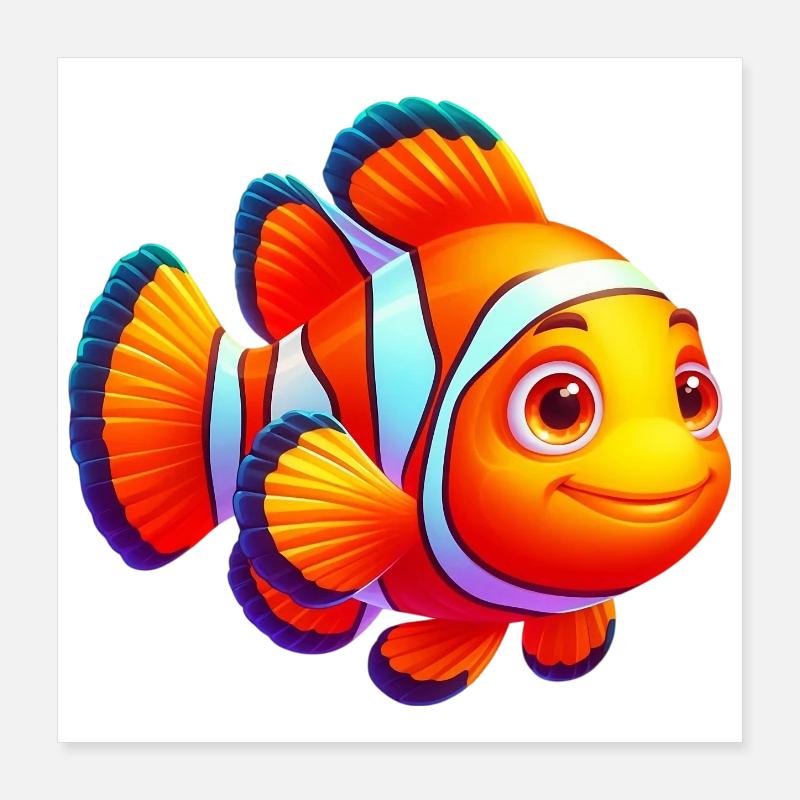 Clownfisch Poster 40x40 cm