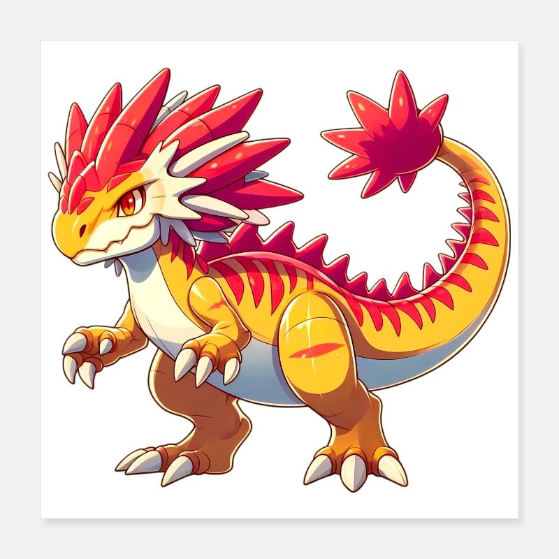 Dinosaurier Poster 40x40 cm