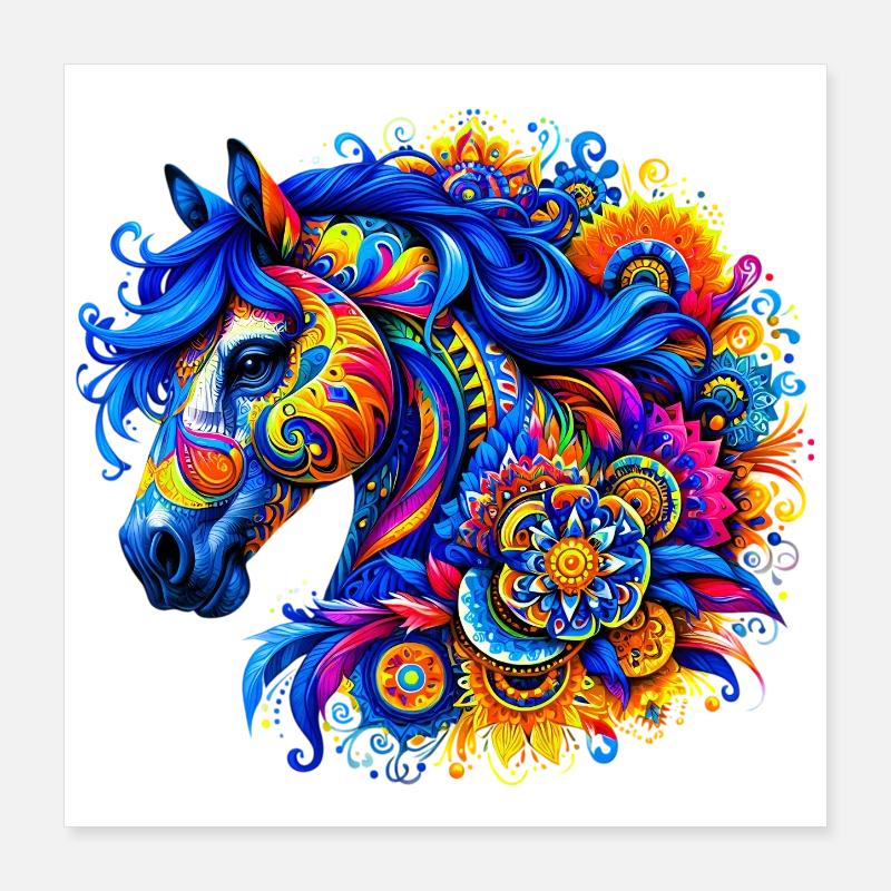 Pferd Poster 40x40 cm