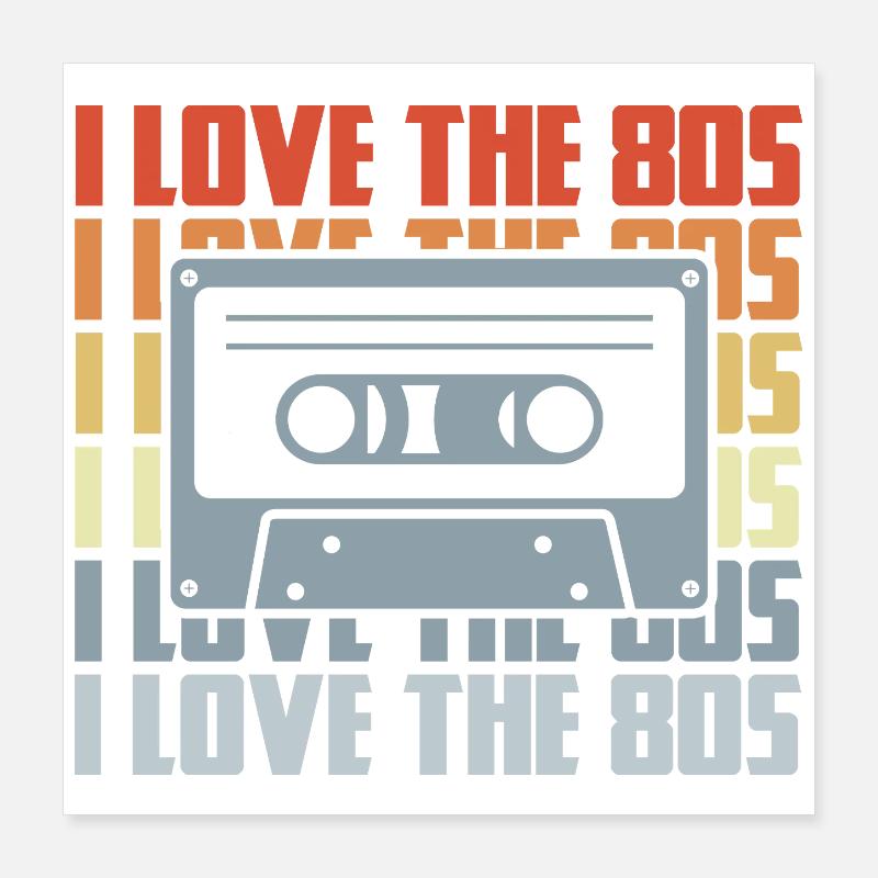 80s Lover Poster 16" x 16" (40x40 cm)