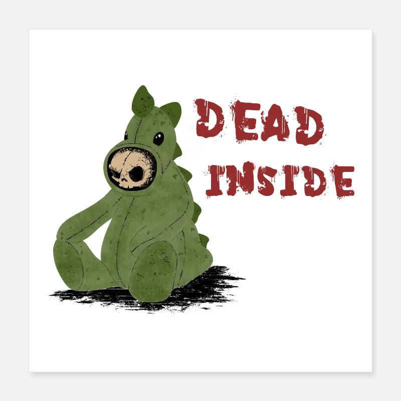 Mort à l’intérieur Poster 40 x 40 cm