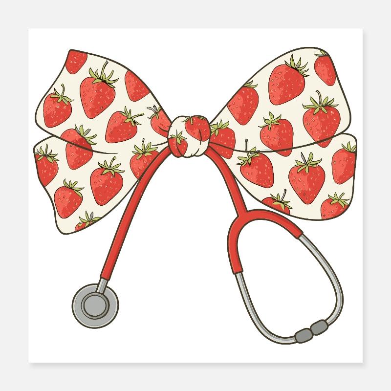 Nurse, Stethoscope, Loop Poster 16" x 16" (40x40 cm)