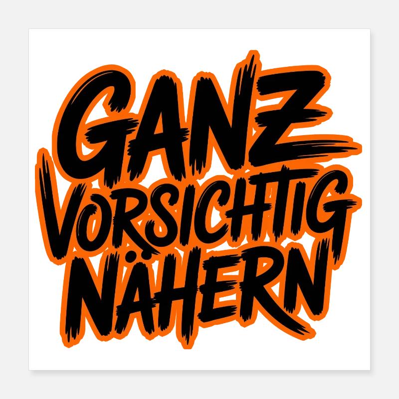 Approche très soignée de la conception du pinceau Poster 40 x 40 cm