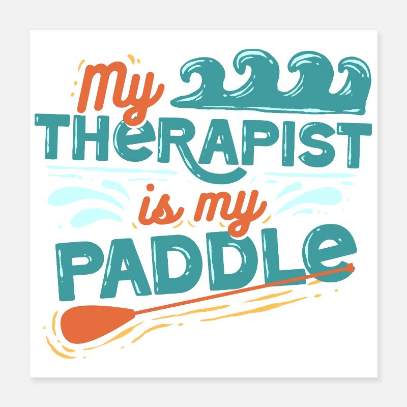 Stand up Paddle Poster 40 x 40 cm