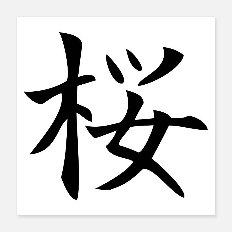 sakura / Kirschblüte Poster 40x40 cm