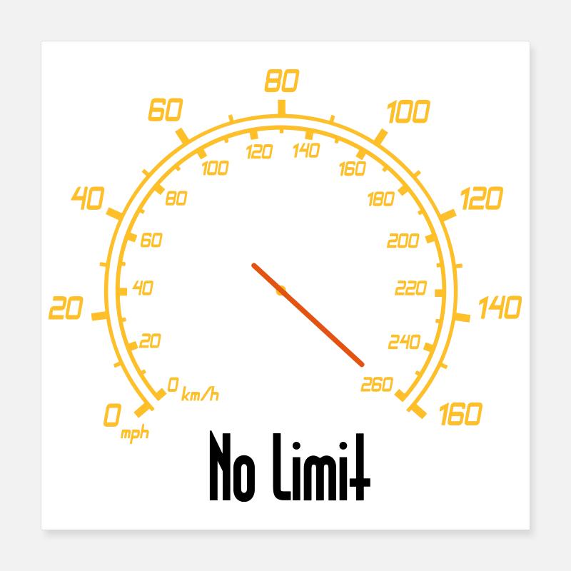 Tacho | No Limit Poster 40x40 cm