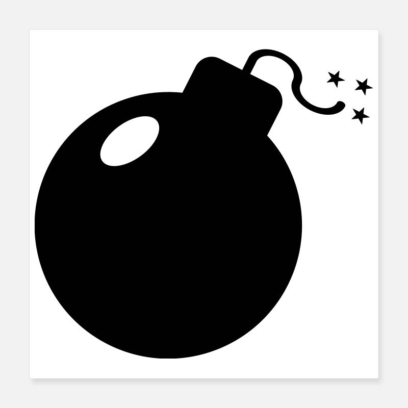 BOMBE Poster 40x40 cm