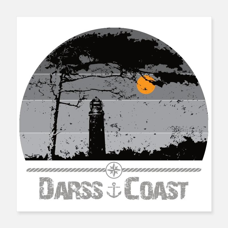 Darss Coast - Halbinsel Darss Poster 40x40 cm