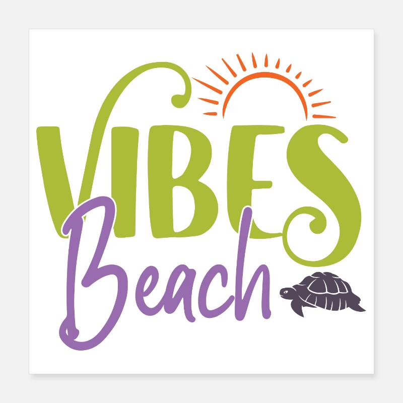 Beach Vibes Poster 16" x 16" (40x40 cm)