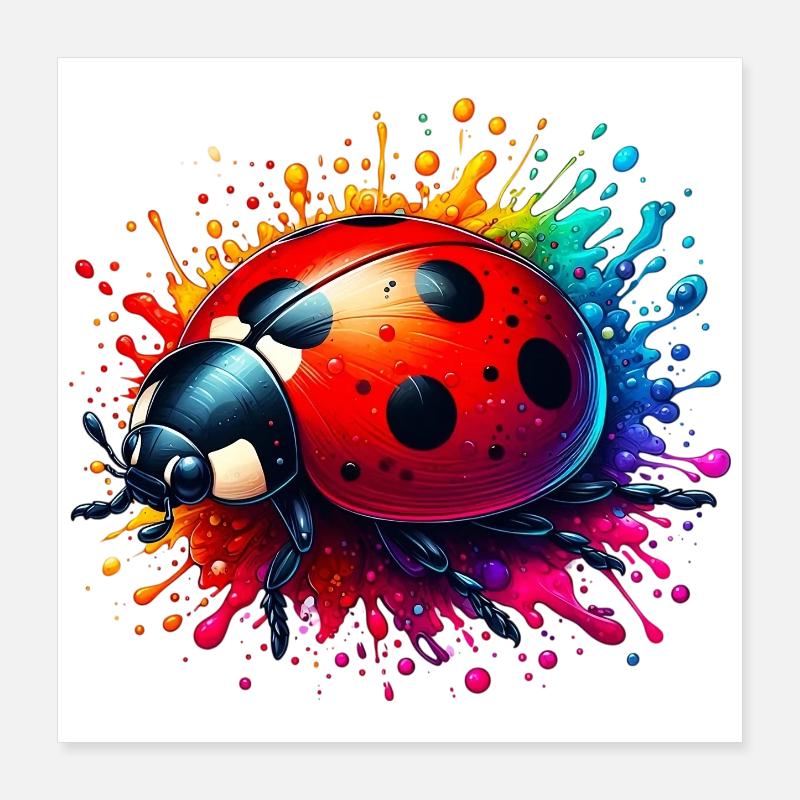 Coccinelle Poster 40 x 40 cm