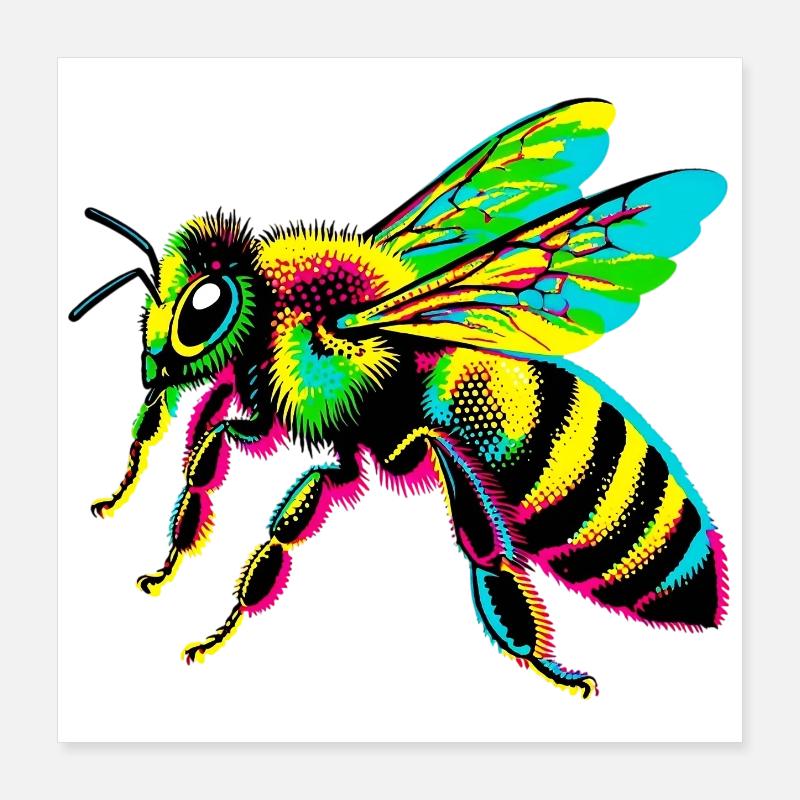 Biene Poster 40x40 cm