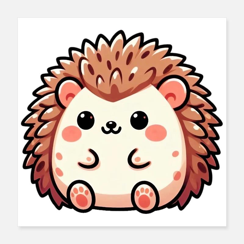 Igel Poster 40x40 cm