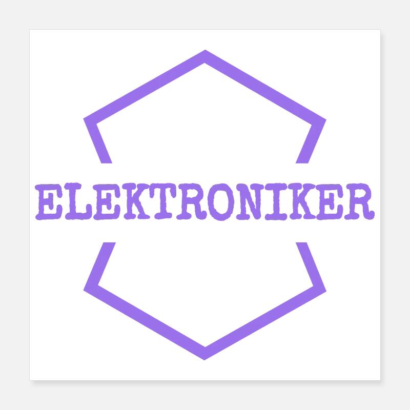 Electronics Poster 16" x 16" (40x40 cm)