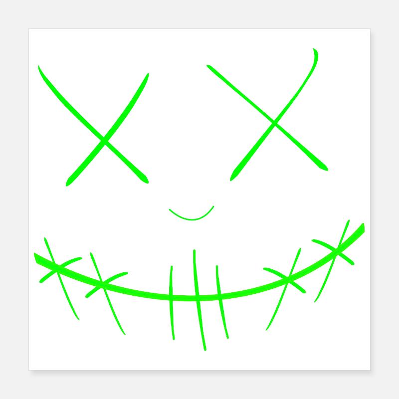 Gesicht Poster 40x40 cm
