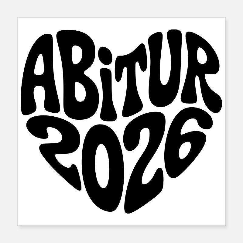 Abitur 2026 Poster 40 x 40 cm