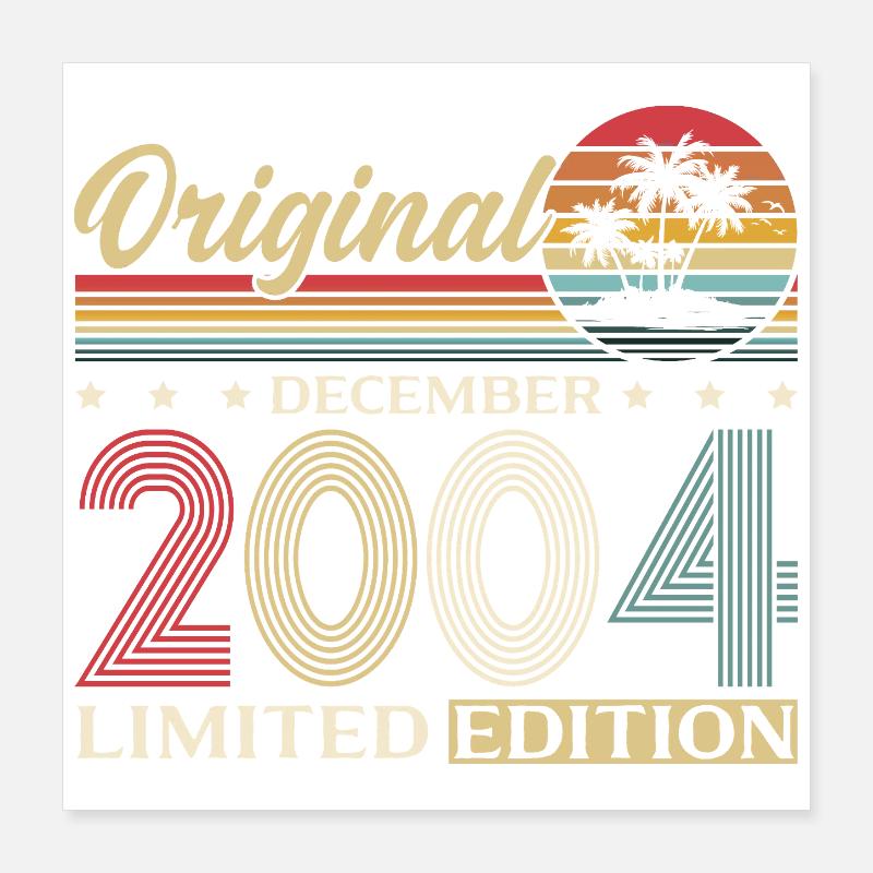 21e anniversaire Original Décembre Volume 2004 Poster 40 x 40 cm