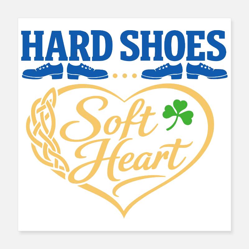 Irish Dance Step-dancing Celtic Fan Poster 16" x 16" (40x40 cm)