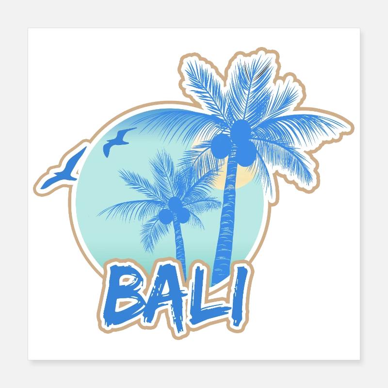 Urlaub Bali Poster 40x40 cm