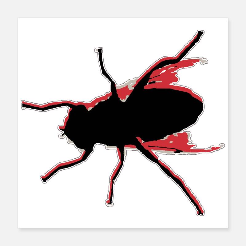 Pêche à la mouche n°2 Poster 40 x 40 cm