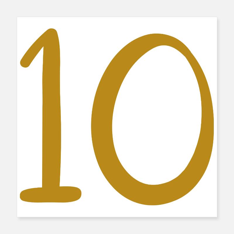 10 Poster 40 x 40 cm