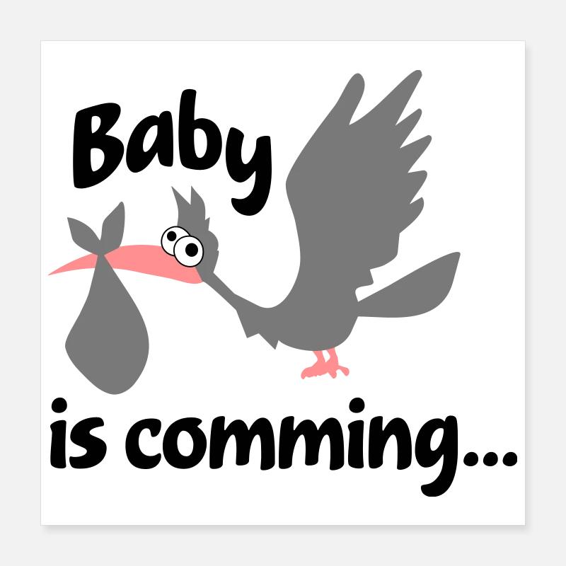 bébé Poster 40 x 40 cm