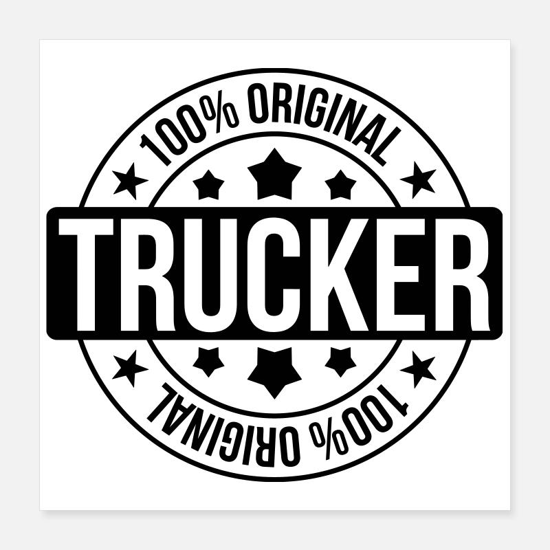 Trucker Poster 40 x 40 cm