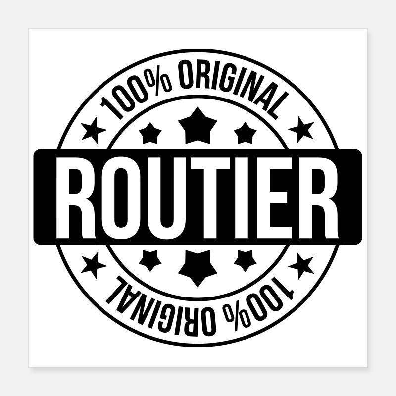 Routier Poster 40 x 40 cm