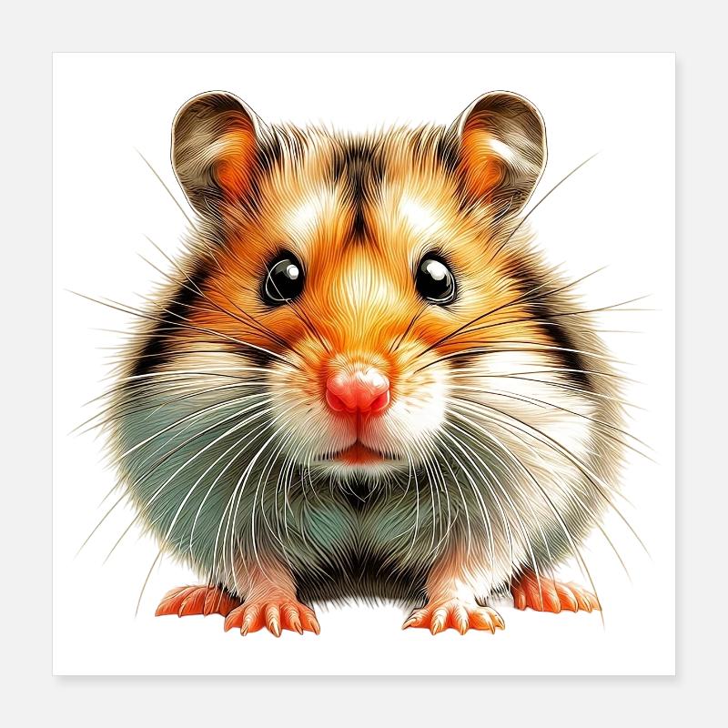 Hamster Poster 40 x 40 cm
