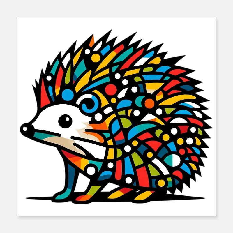 Igel Poster 40x40 cm
