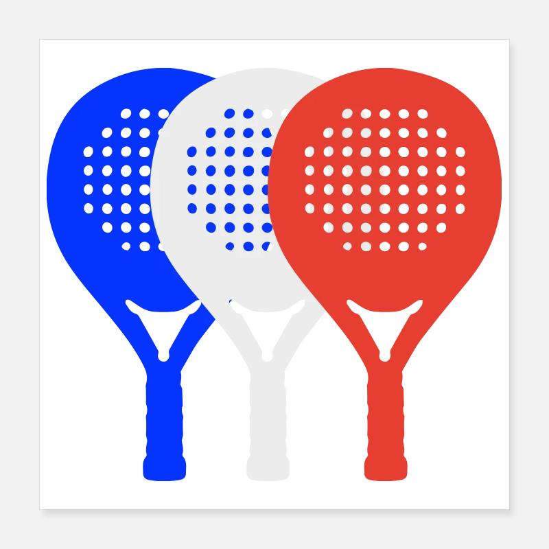 Padel-Frankreich2 Poster 40x40 cm