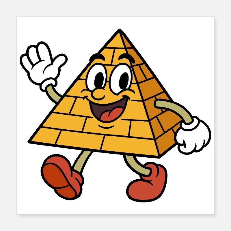 Pyramide loufoque parlante Poster 40 x 40 cm
