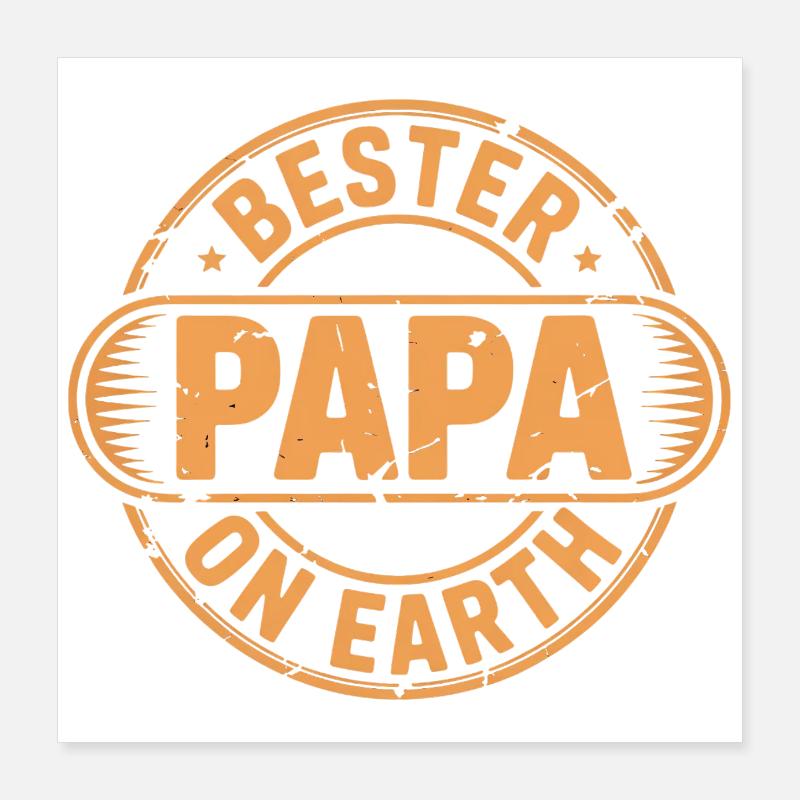 Bester Papa Poster 40x40 cm