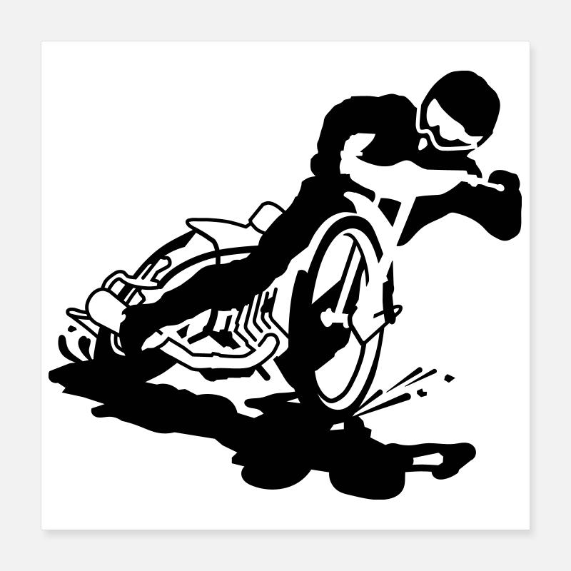 Motocross Poster 40 x 40 cm
