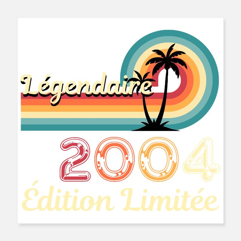 Legendary 2004, limitierte Edition Poster 40x40 cm